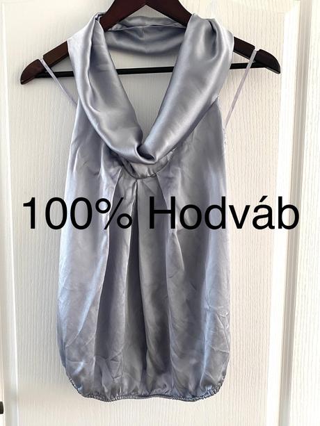 Hodvábna blúzka s otvoreným chrbtom, m