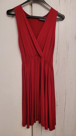 Bordové šaty na ramienka, s