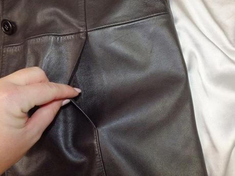 Kvalitný dámsky kožený kabát, tcm,40