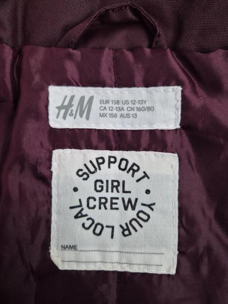 Zimna bunda h&m, h&m,158