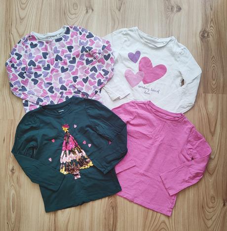 4x tričko s dlhým rukávom, sinsay,110
