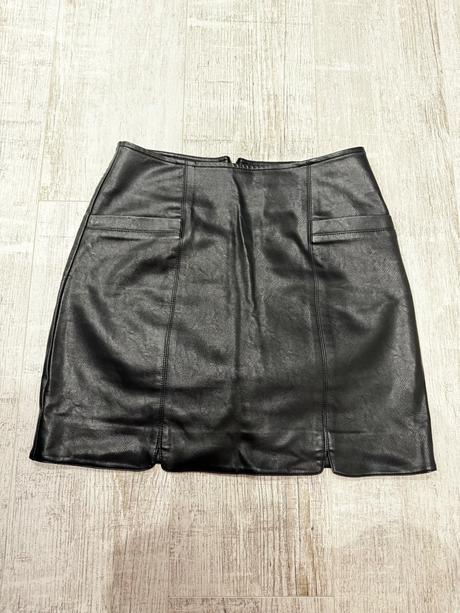Koženková sukňa čierna s, reserved,s