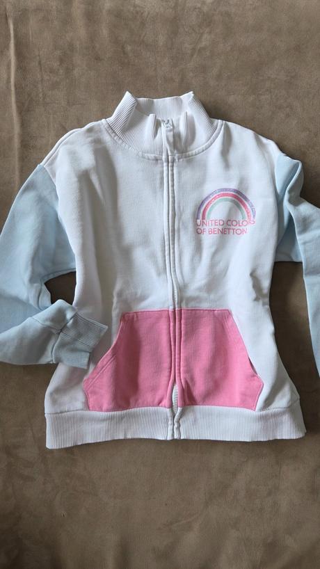 Bavlnená mikina veľ.134/140 benetton, benetton,134