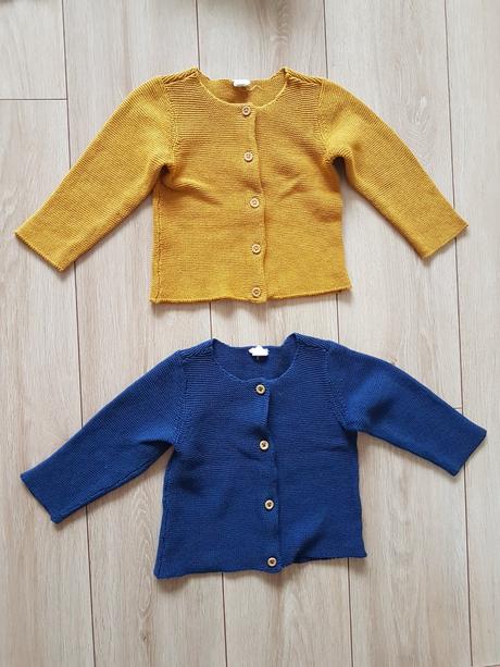 H&m pletený sveter - modrý, h&m,86