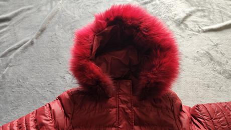 Dámska prešívaná bunda s kožušinou, velk.m, m