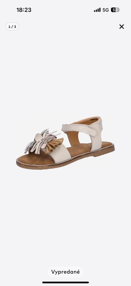 Clic sandále kožené nové, 29