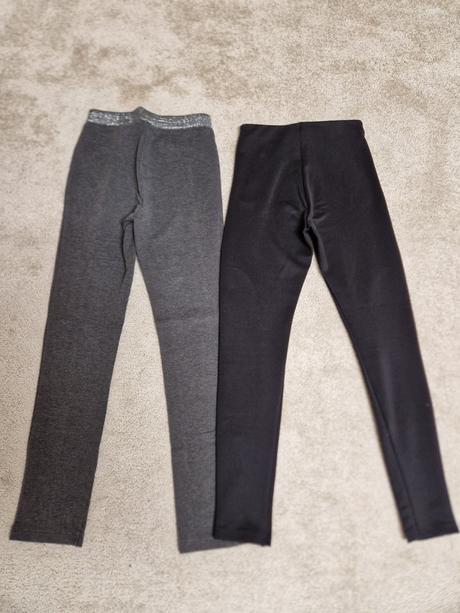 Leginy jegginy 140 sivé, h&m,140