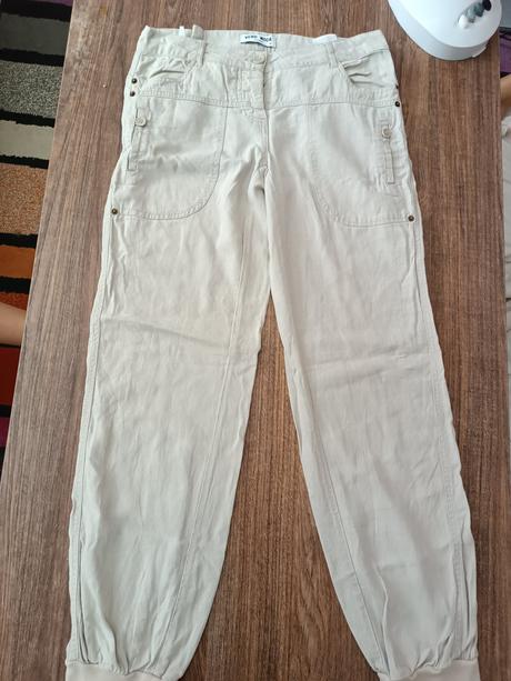Nohavice lanové, vero moda,l
