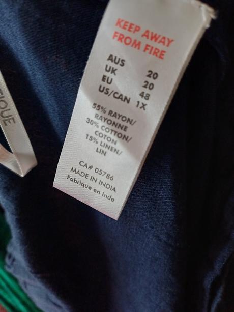 Damske tmavomodré bavlnenoľanové nohavice xxxl, xxxl