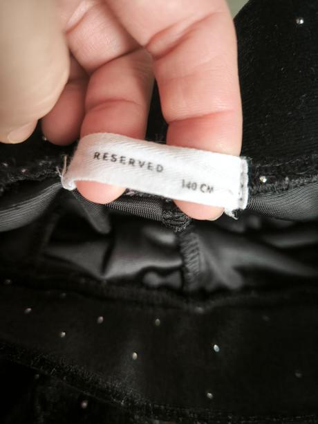Zamatové nohavice s trblietkami, reserved,140