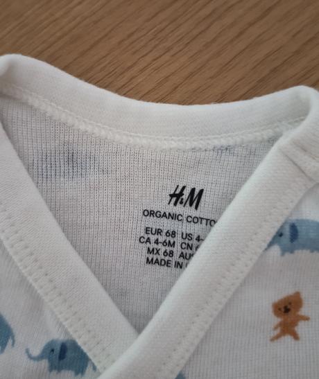 Zapinacie body, h&m,68