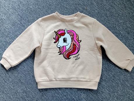 Mikina jednorožec, h&m,98 / 104