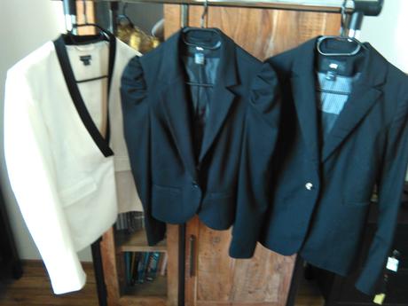 Kvalitné saká čierne a biele, h&m,s