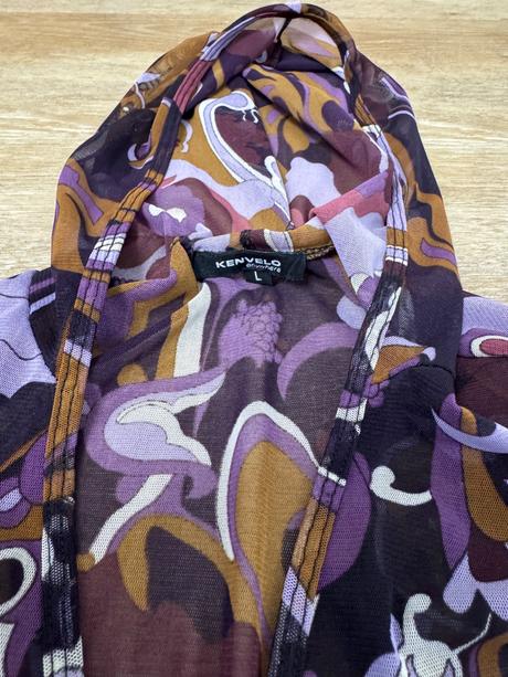 Priesvitný prehoz / kardigán, kenvelo,s