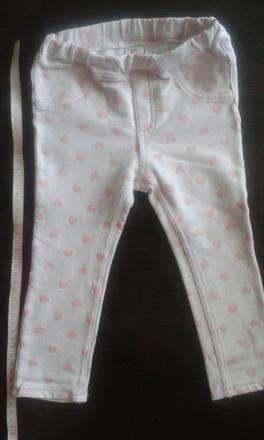 Srdiečkové leginy/nohavice, h&m,92