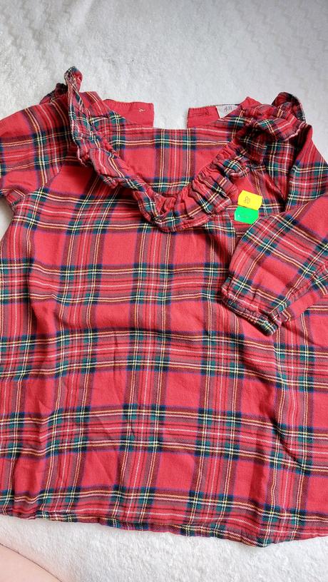 Šaty - vianočné fotenie súrodenci, h&m,80