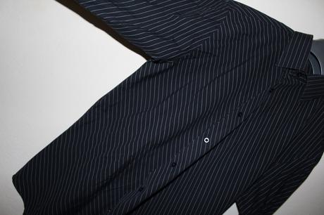 Čierna pásikavá košeľa, l