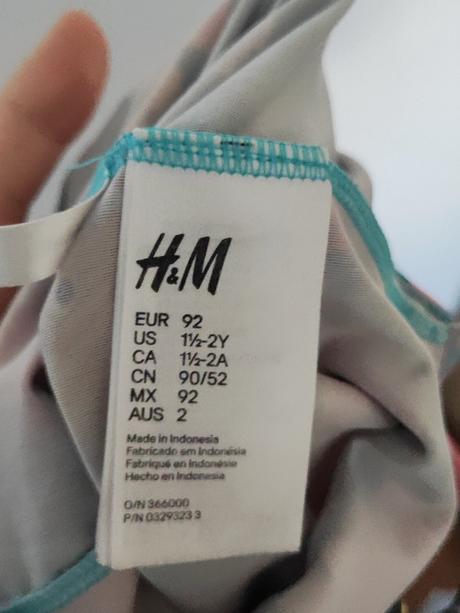 Dievčenské plavky h&m, h&m,92