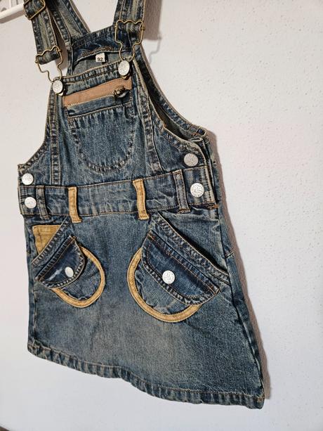 Vintage rifľové šaty 92/98, 92