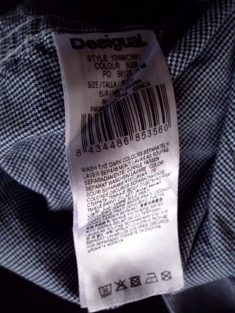 Slim drobná kocka, desigual,m