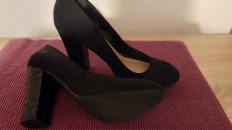 Semišové lodičky na pohodlnom podpätku, f&f,36