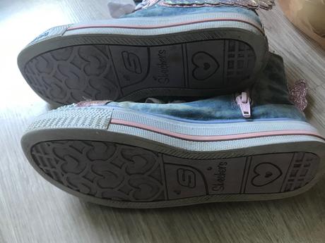 Tenisky vysoké svietielkujuce anjel vel.33, skechers,33