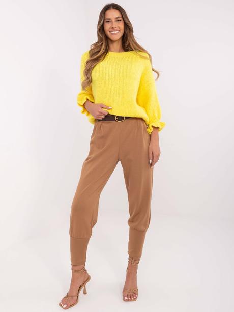 Dámske nohavice s opaskom ivet,