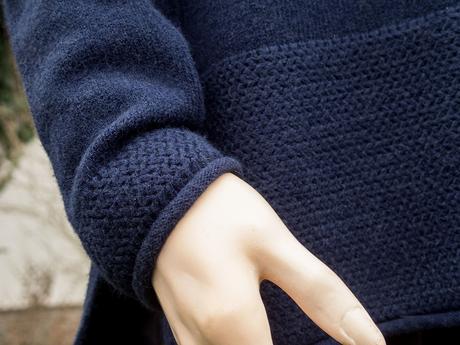 Olsen tmavomodrý teplý a mäkký pulóver, l