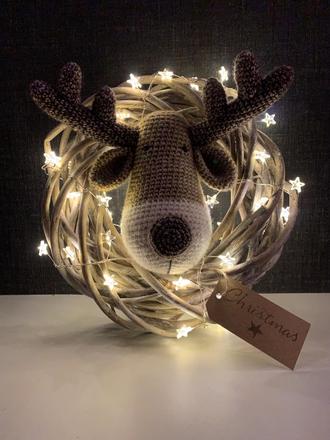 Vianočny venček s led osvetlením., 