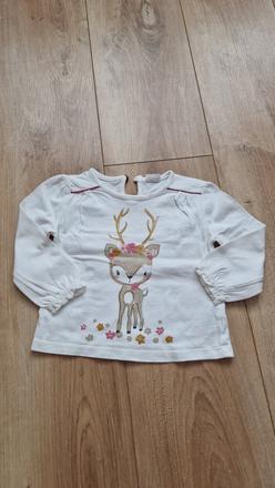 Tričko s dlhým rukávom veľ. 74 cm., f&f,74