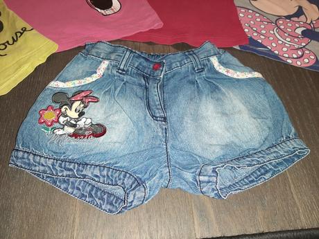 Balík tričiek a kraťaskov minnie mouse 5-8r., disney,122
