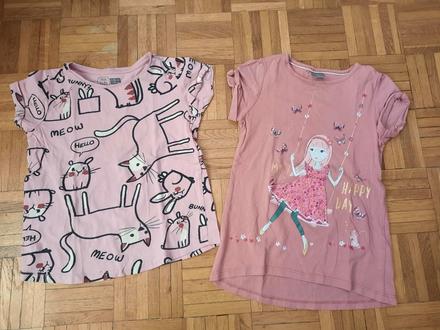 Dievčenské tričká -2 kusy, takko,128