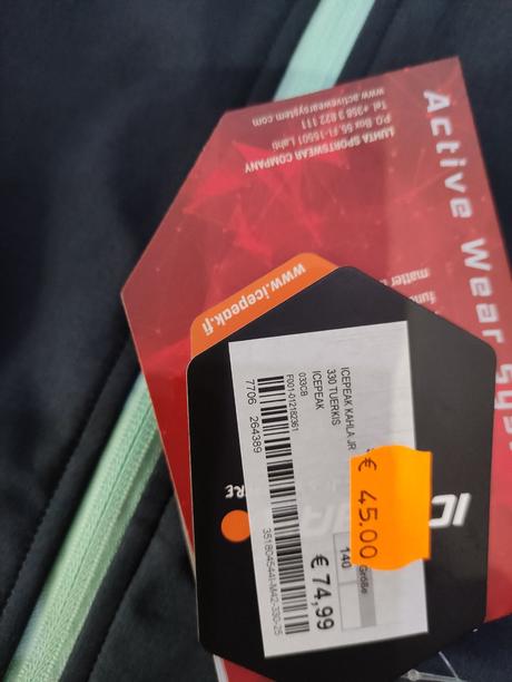 Icepack softshell, 140 / 152