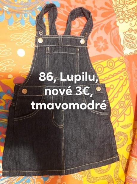 Rifľové šaty na traky, lupilu,86