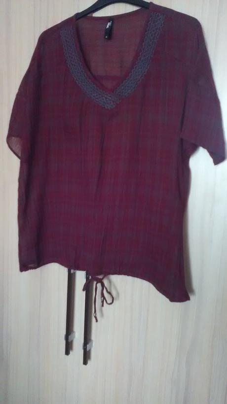 Bordová blúzka, takko,46