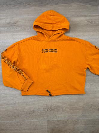 Oranžová mikina, h&m,xs