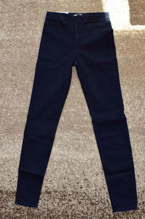 Nové elastické rifle skinny, h&m,34