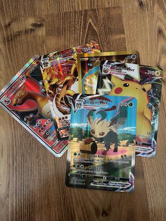 Pokémon karty veľké 5 ks, 