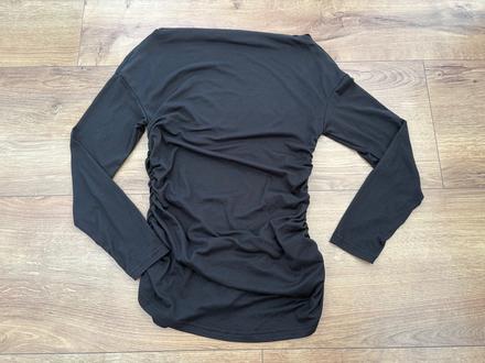 Tehotenské čierne tričko, s