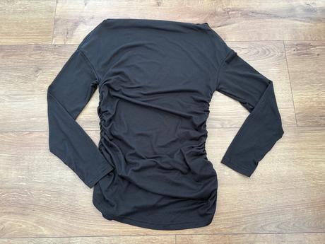 Tehotenské čierne tričko, s