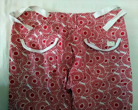 Trištvťáky s červeno bielym vzorom to bee to, xs/s, s