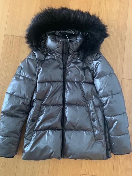 Dkny tmavošedá zimná bunda velk.s, dkny,s