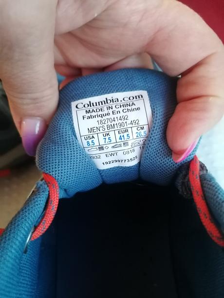 Pánske columbie č.41,5, columbia,41