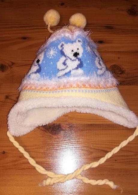 Dievčenská zateplená čiapka+šál+rukavice,v.110-116, 110