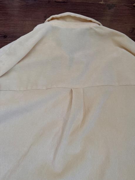 Žltá menčestrová košeľa cropp, s