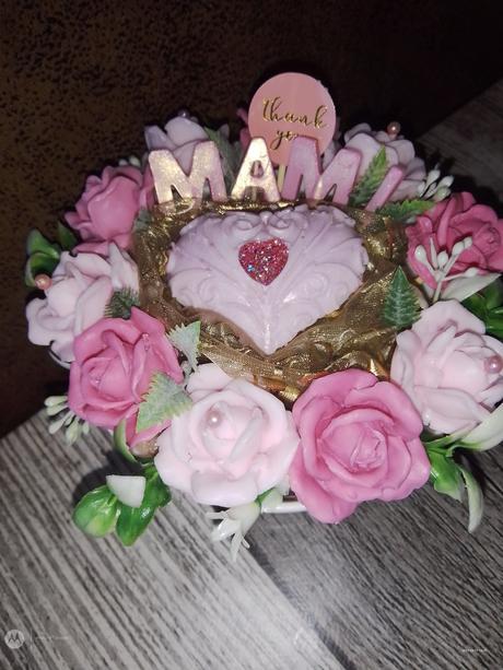 Mydlove ružičky s venovaním, 