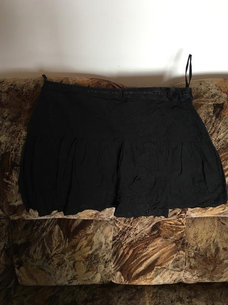 Letná čierna sukňa, fishbone,xs