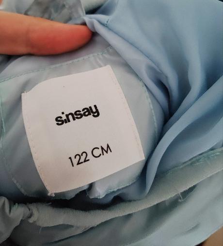 Svetlomodrá bundička, sinsay,122