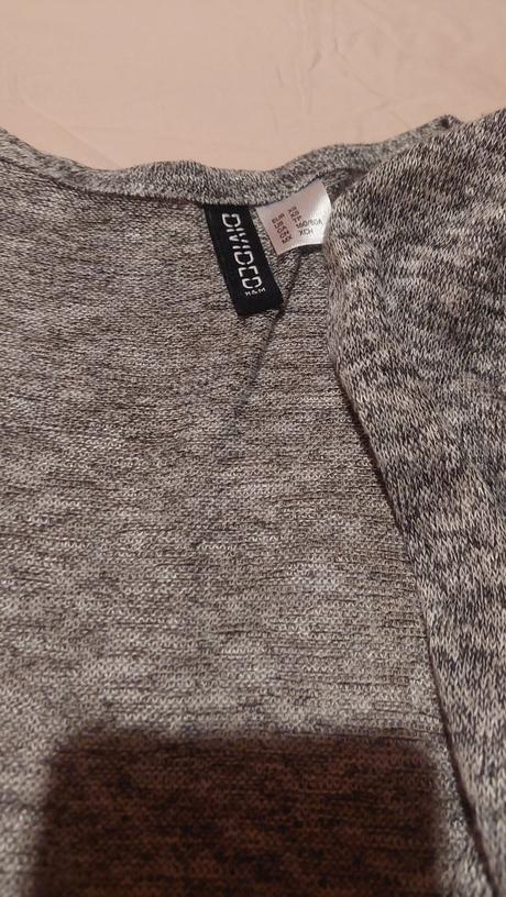 Sivy kardigan, h&m,xs