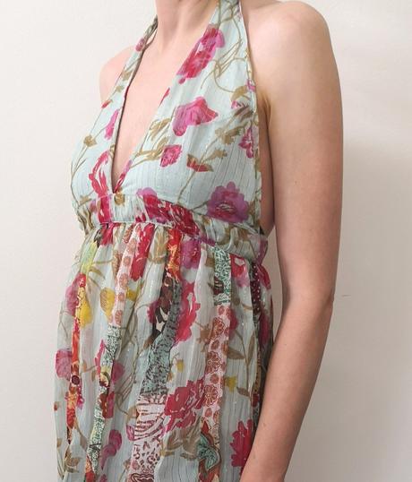 Maxi šaty river island s odhaleným chrbtom, river island,m